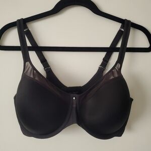 Bali One Smooth U Ultra Light Underwire Bra - Black Size 36 D